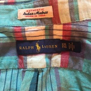 Ralph Lauren Authentic Indian Madras Shirt